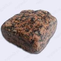 Брусчатка галтованная из гранита 10x10x5 цвет красный, емельяновка - гранит, брусчатка, плитка, комплектующие для станков