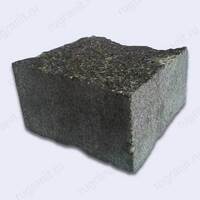 Пилено-колотая брусчатка габбро из карандаша, размер 10x10x5, цвет черный - гранит, брусчатка, плитка, комплектующие для станков