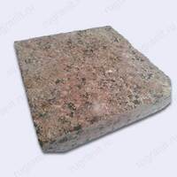 Термообработанная плита из гранита, 20x20x3 см, цвет красный, жадковка - гранит, брусчатка, плитка, комплектующие для станков