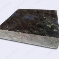 Плита полированная из лабрадорита 20x20x3 см черного цвета - гранит, брусчатка, плитка, комплектующие для станков