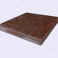 Плитка полированная из гранита 30x30x3 см, цвет красный, лезники - гранит, брусчатка, плитка, комплектующие для станков