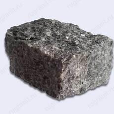 Колотая брусчатка из лабрадорита 10x10x10 цвет серый - гранит, брусчатка, плитка, комплектующие для станков