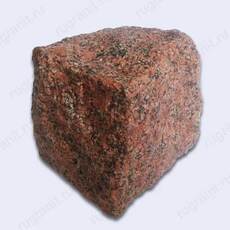  Брусчатка колотая из гранита 10x10x10 см, цвет красный. - гранит, брусчатка, плитка, комплектующие для станков