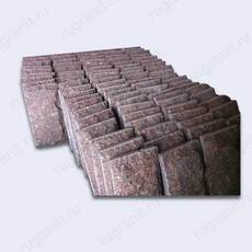 Скала плита из гранита, 60x60x10 см, цвет красный, емельяновка - гранит, брусчатка, плитка, комплектующие для станков