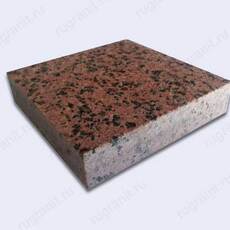 Плита из гранита полированная, 20x20x3 см, цвет красный, симоны - гранит, брусчатка, плитка, комплектующие для станков