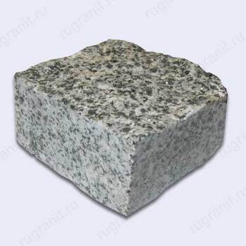 Пилено-колотая брусчатка гранитная из карандаша, 10x10x5, цвет серый - гранит, брусчатка, плитка, комплектующие для станков