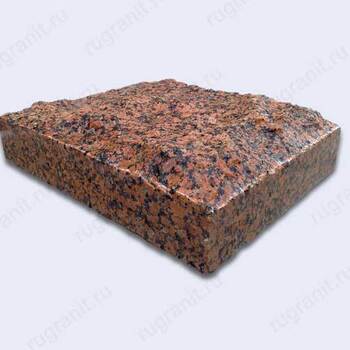 Гранитная плитка скала, размер 30x30x8 см, цвет красный, емельяновка - гранит, брусчатка, плитка, комплектующие для станков